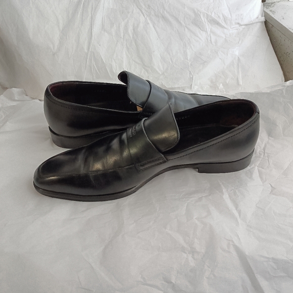 Gucci Logo Mens Leather logo luxury Shoes Loafers size UK 7.5 us 8 - Picture 10 of 16